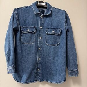 Gap Teen Oversized denim shirt Jacket size 14-16 or Small Adult